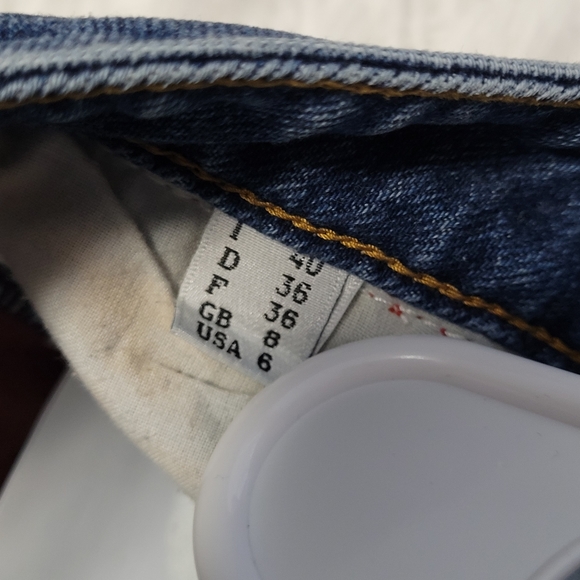 NWT Jeremy Scott Patchwork Jeans Size 6 Made in Italy - Picture 4 of 12